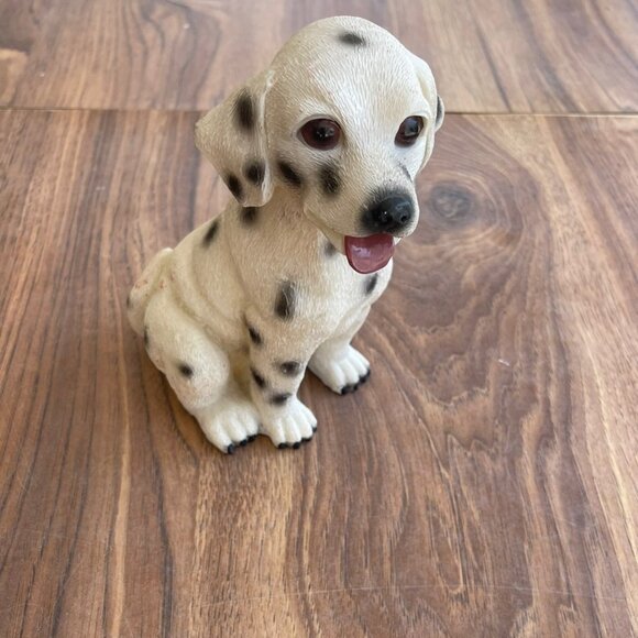 Vintage Staffordshire Spotted Whippet Dalmatian Dog Figurine Porcelain - Picture 1 of 5
